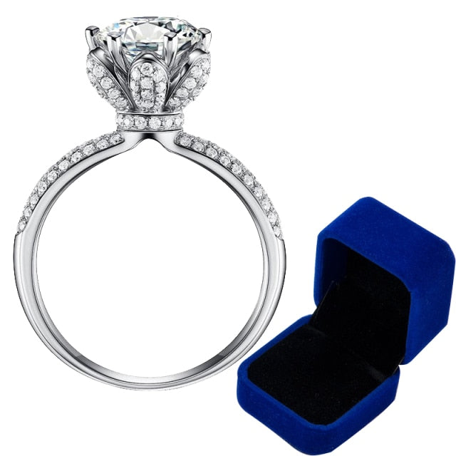 White Gold Moissanite Diamond VVS1 Bridal Ring