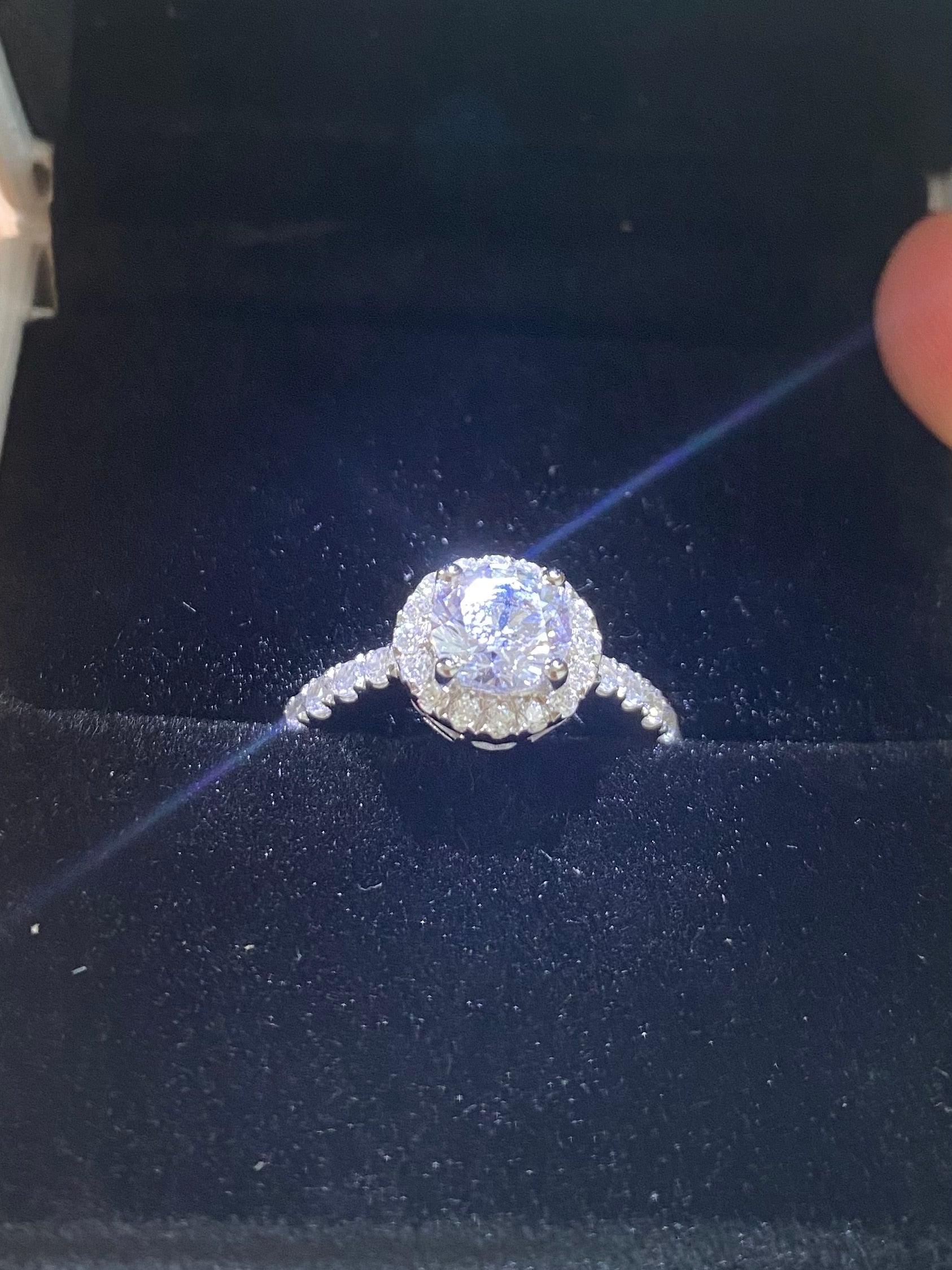 Moissanite Diamond Engagement Ring