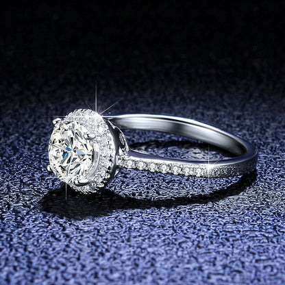 Moissanite Diamond Engagement Ring