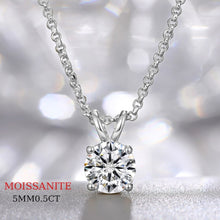 Load image into Gallery viewer, 0.1-2ct Moissanite Diamond Silver Necklace
